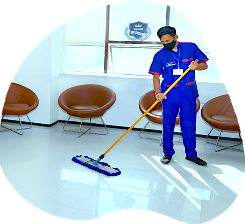 GN Services cleaner cleaning shower